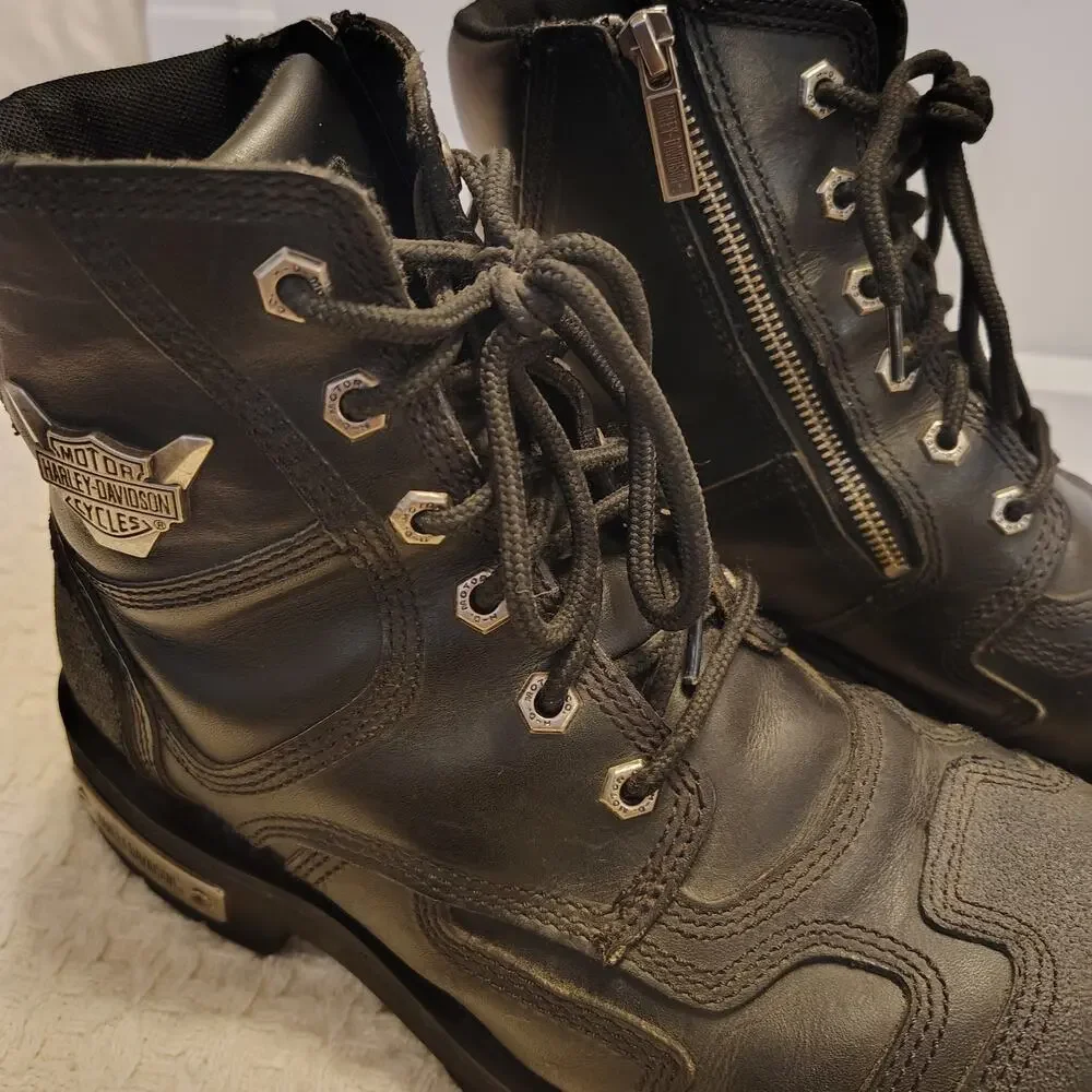 Harley Davidson Men's Stealth Motorcycle Boots Black D91642